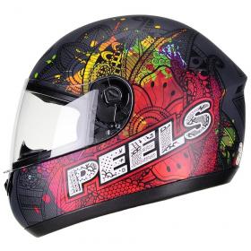 Capacete Peels Spike Indie Colorido Chumbo Fosco