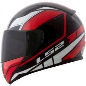 Capacete LS2 FF353 Rapid Infinity Preto e Vermelho Brilho