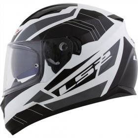 Capacete LS2 FF320 Stream Omega Branco e Preto
