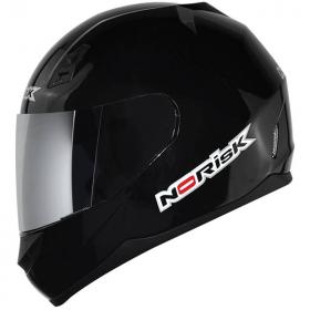Capacete Norisk FF391 Monocolor Preto Brilho