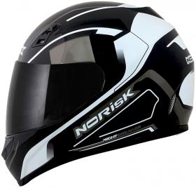 Capacete Norisk FF391 Night Breaker Preto e Branco